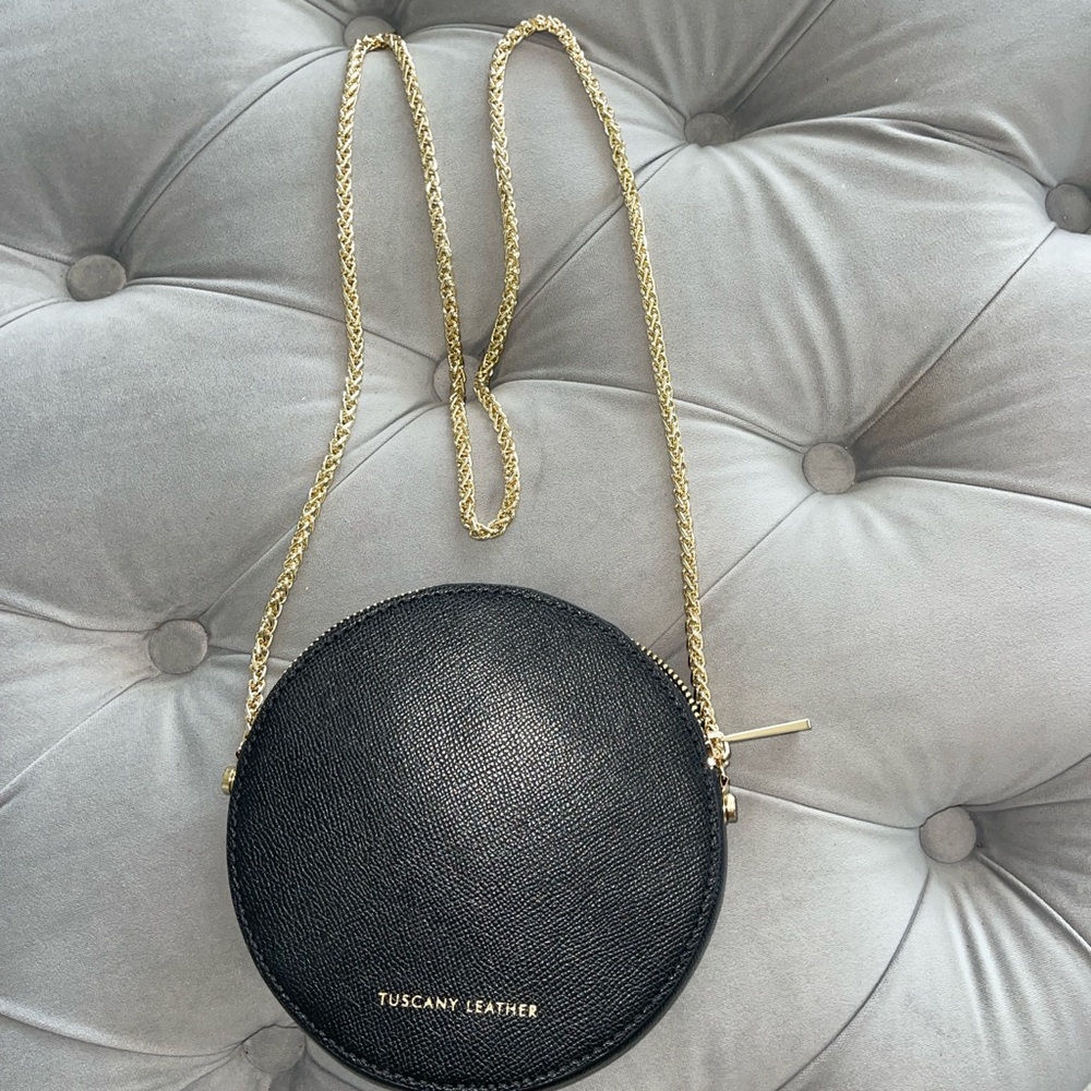 Black Circle Crossbody Bag